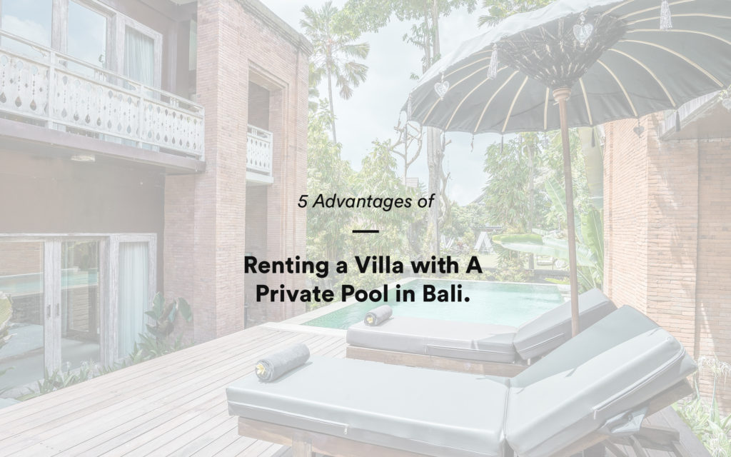 Villa with private pool facility